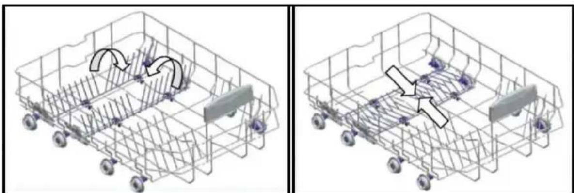 ESSENTIELB ELVS 456b - Panier inférieur clayettes pliables - 1