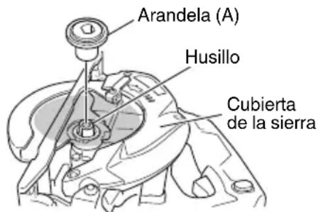 HiKOKI C 3605DA - Limpieza de la parte interior de la cubierta de la sierra - 1