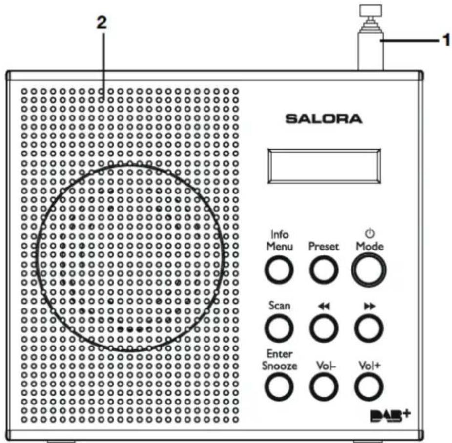 SALORA DAB2010FM - Vooranzicht - 1