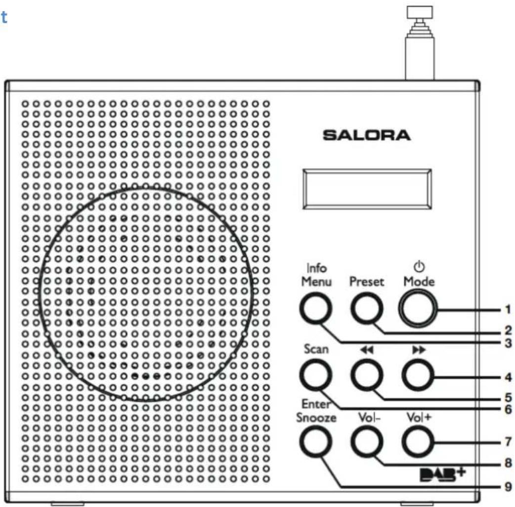 SALORA DAB2010FM - Vooranzicht - 1