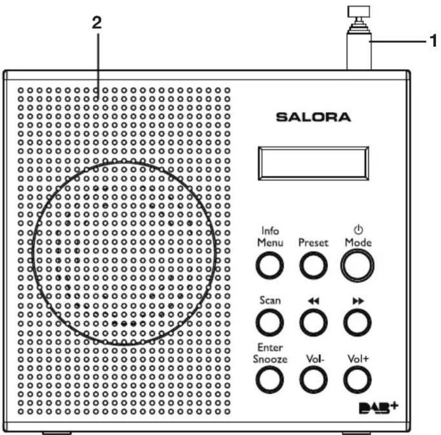 SALORA DAB2010FM - Front view - 1