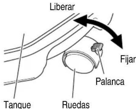 METABO RP 3608DA - Fijación y liberación de las ruedas (Fig. 23) - 1
