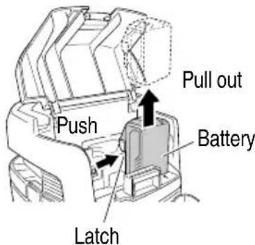 METABO RP 3608DA - Removing the battery (Fig. 10) - 1