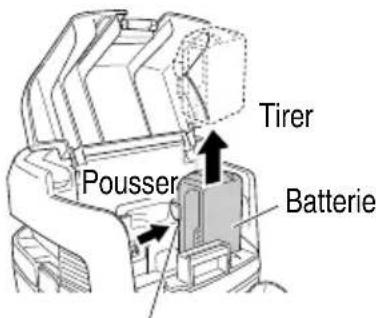 METABO RP 3608DA - Retrait de la batterie (Fig. 10) - 1
