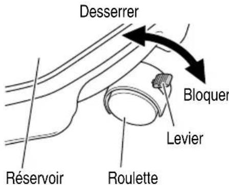 METABO RP 3608DA - Blocage et desserrage de la roulette (Fig. 23) - 1