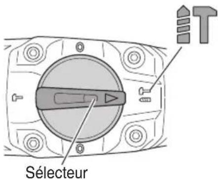 METABO DH 40MC - Commutation sur "rotation + percussion" - 1
