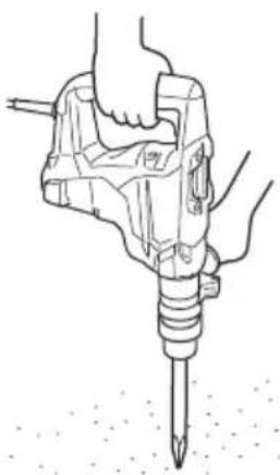 METABO DH 40MC - Cómo tallar o demoler (Fig. 5) - 1
