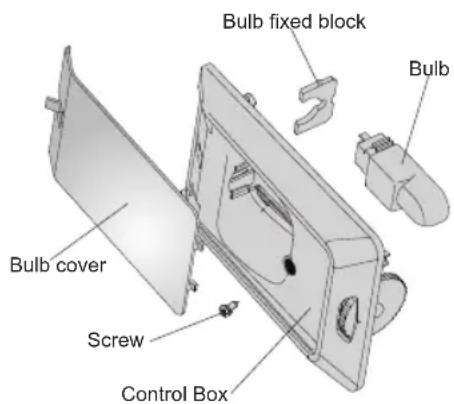 Everglades EVUD430 - Changing the light bulb - 1