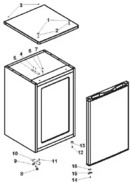 Everglades EVTTHAPPY - TÜRÖFFNUNGSRICHTUNG ÄNDERN - 2