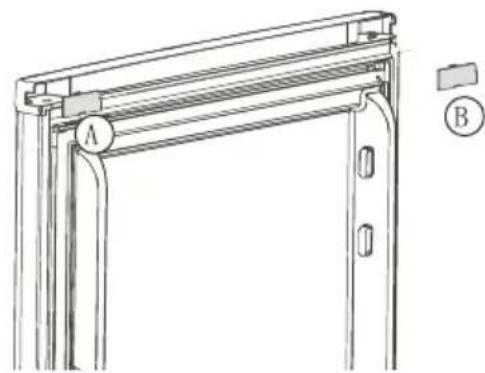 Everglades EVFR533 - Lorsque you inversez la porte,    procedez comme suit: - 1