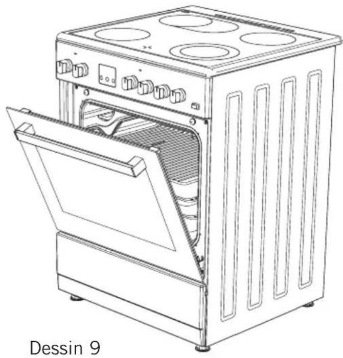 Everglades EVCK037 - UTILISATION DU PANNEAU DÉFLECTEUR DE LA GRILLE (en option)* - 2