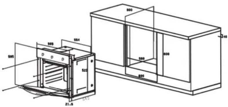 Limit LIOMD60X - Installeren van de oven - 2