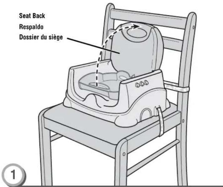 FISHER-PRICE V8638 - Securing Your Child Asegurar al niño Pour installer l'enfant - 1