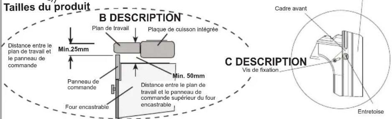 HIGH ONE HIG FC58C BVT - Dimensions de l'encastrement de l'armoire - 2