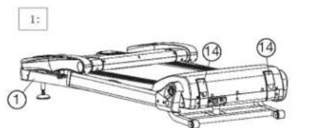 Christopeit TM 600S - Methode om uw loopband te verplaatsen/op te bergen: - 4