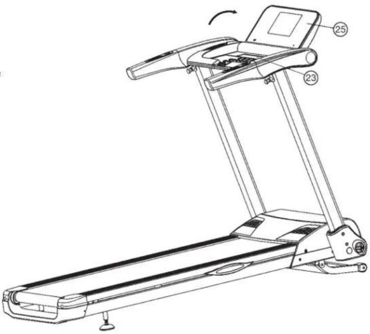Christopeit TM 600S - Schritt 4: Aufklappen des Computers - 1