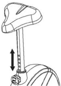 Christopeit EMS 4 - Réglage de la position de la selle - 1