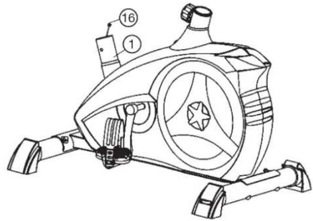 Christopeit CL 2 - Etape n° 3: Montage de tube d'appui du guidon (12) - 2