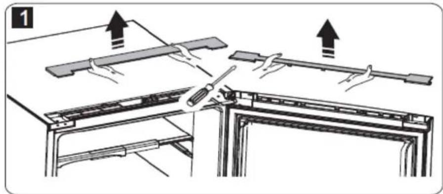 THOMSON THLR 360 WH - CHANGEMENT DU SENS D'OUVERTURE DES PORTES - 2