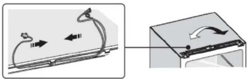 THOMSON THLR 360 WH - CHANGEMENT DU SENS D'OUVERTURE DES PORTES - 11