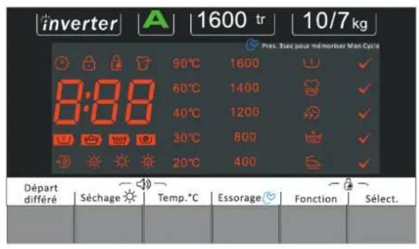 THOMSON TH WD 161070 SL - PANNEAU DE CONTROLLE - 2
