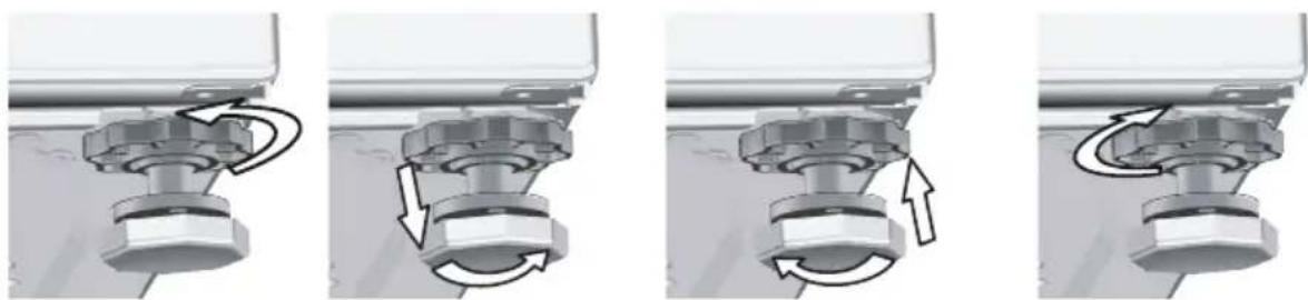 LISTO LF 512L1B - Réglage des pieds - 2
