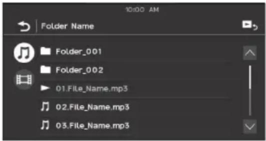 SONY XAVAX1000 - Searching for a file from the list screen - 1