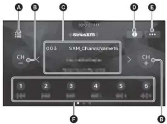 SONY XAVAX1000 - Tuning channels for SiriusXM - 1