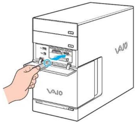 SONY Vaio VGCRC202 - Insertion d'une carte Memory Stick - 1