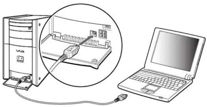 SONY Vaio PCVRX2D - Interconnexion de deux ordinateurs VAIO - 1