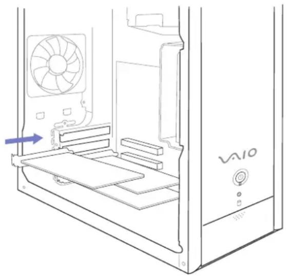 SONY Vaio PCVRS123 - Insertion d'une carte d'extension PCI - 2