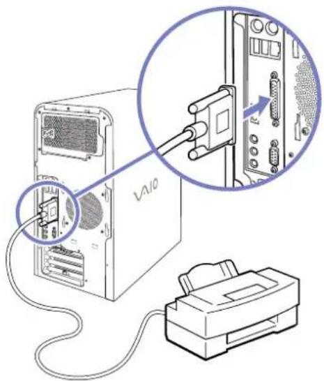 SONY Vaio PCVRS123 - Branchement d'une imprimante - 1