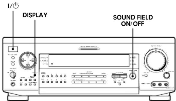 SONY STRDE825 - Annulation de la mémoire de l'amplitude - 1