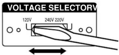 SONY STRDE485E - Réglage du/selecteur détension - 1