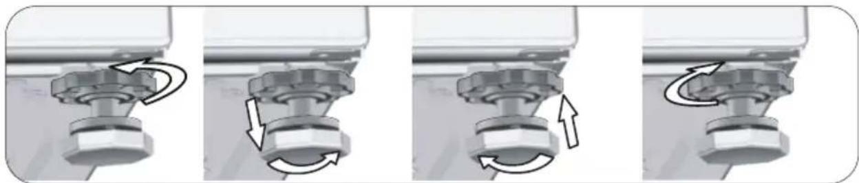 BEKO WTE 7611 BW - Adjusting the feet - 2