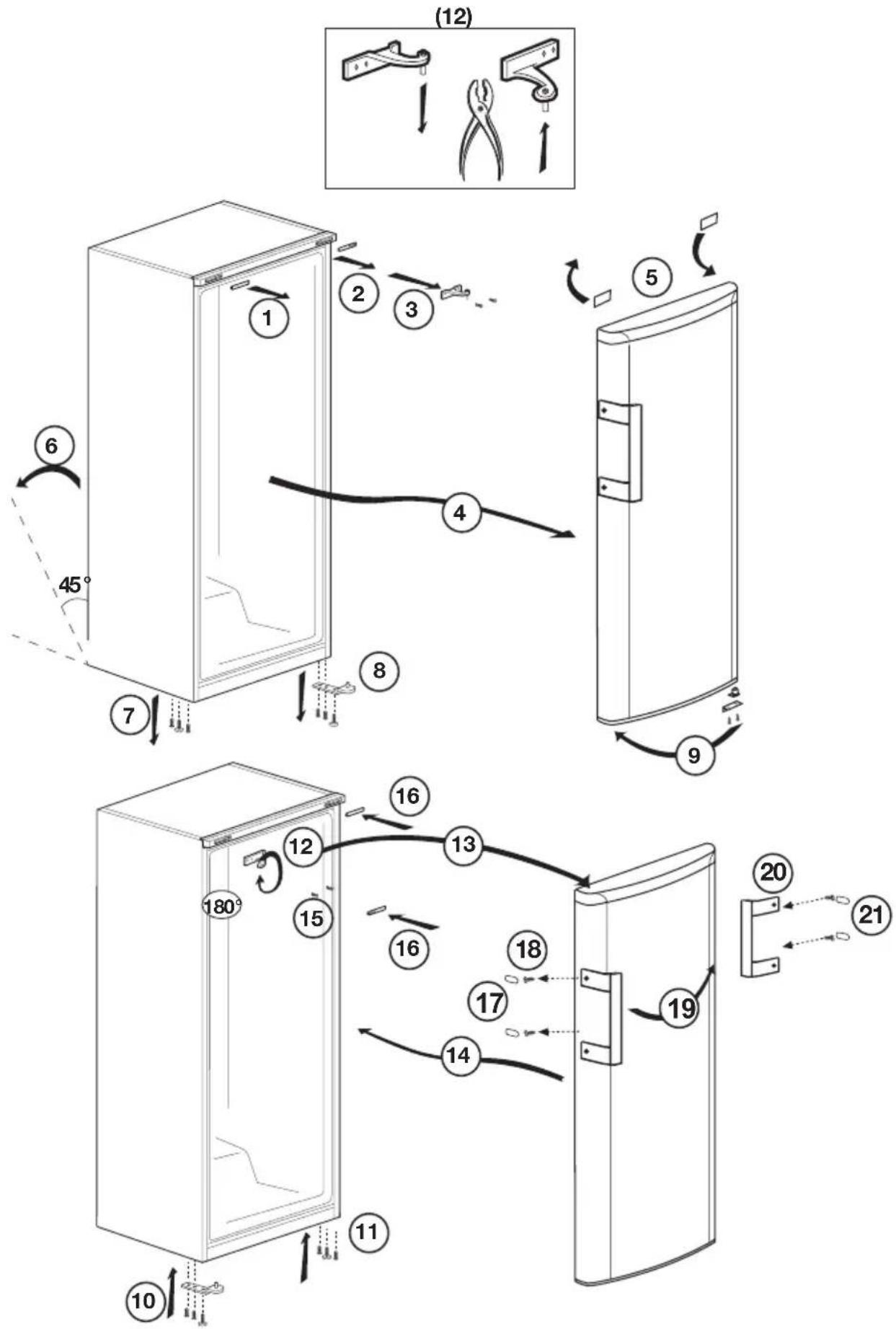 BEKO SS137020X - Türanschlag umkehren - 1