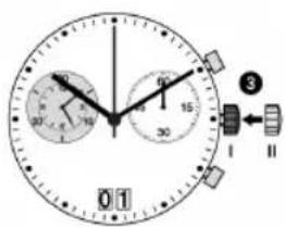 JAGUAR J613 - Setting the date (quick mode) - 2