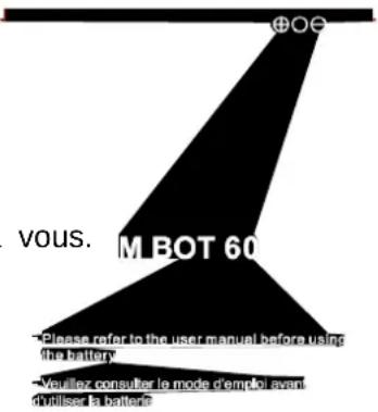 LOGICOM M Bot 60 - ATTENTION : Utilisez uniquement la batterie fournit avec votre - 1