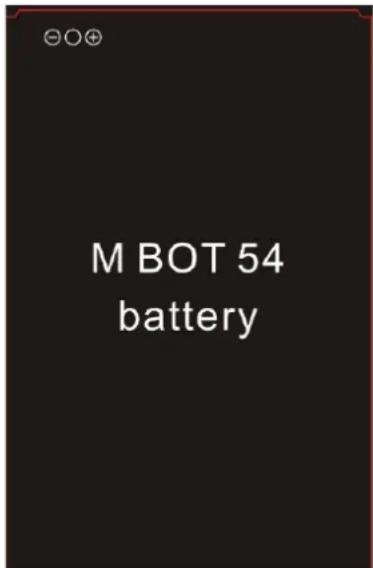 LOGICOM M Bot 54 - Installation de la batterie : - 1