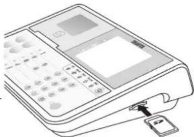 TANITA DC360 - Insertion d'une carte SD - 1
