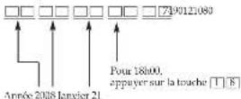 TANITA SC330 - Saisir la date et l'heure - 2