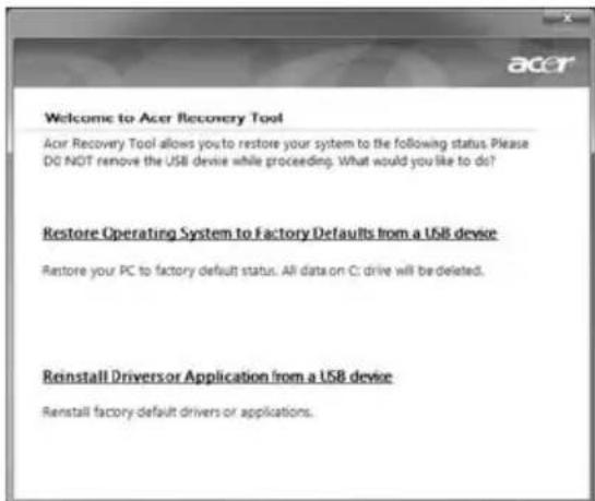 ACER TravelMate 7750G - Нажмите Пуск > Все программы > Acer и выберите Acer eRecovery Management. - 1