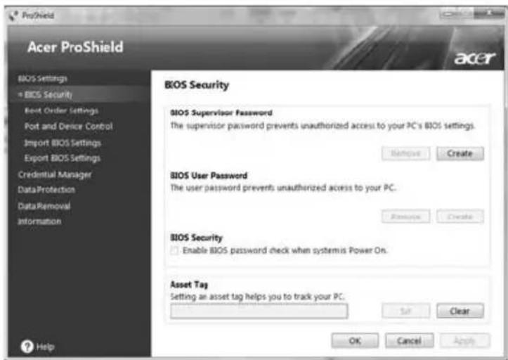 ACER TravelMate 7750G - Konfigurere ProShield - 4