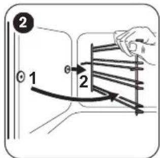 FAURE FZB20601XK - Retrait des supports de grille - 2