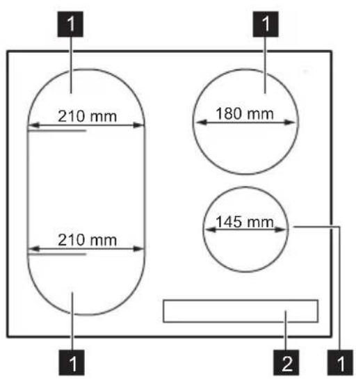 FAURE FIL6340CB - DESCRIPTION DE LA TABLE DE CUISSON - 1