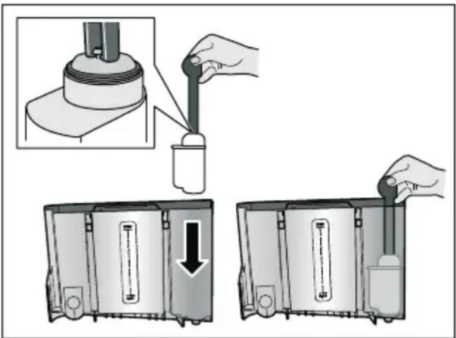 SIEMENS TI9575X9FU - Inserimento o sostituzione del filtro dell'acqua - 1