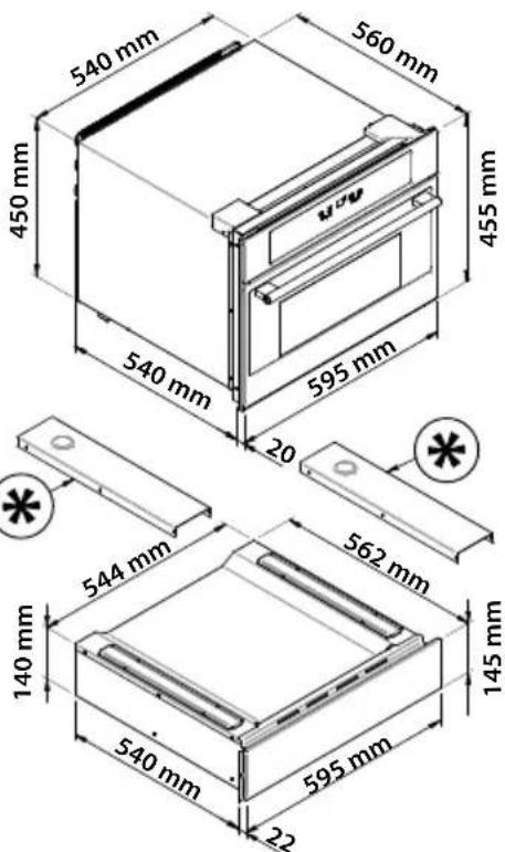 Fulgor Milano FWC 4522 TC WH - (Encastrement dans un meuble de la cuisine) - 5