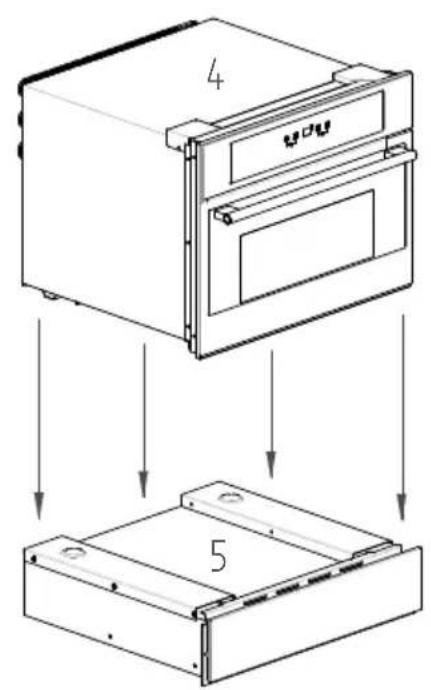 Fulgor Milano FWC 4522 TC WH - (Encastrement dans un meuble de la cuisine) - 9