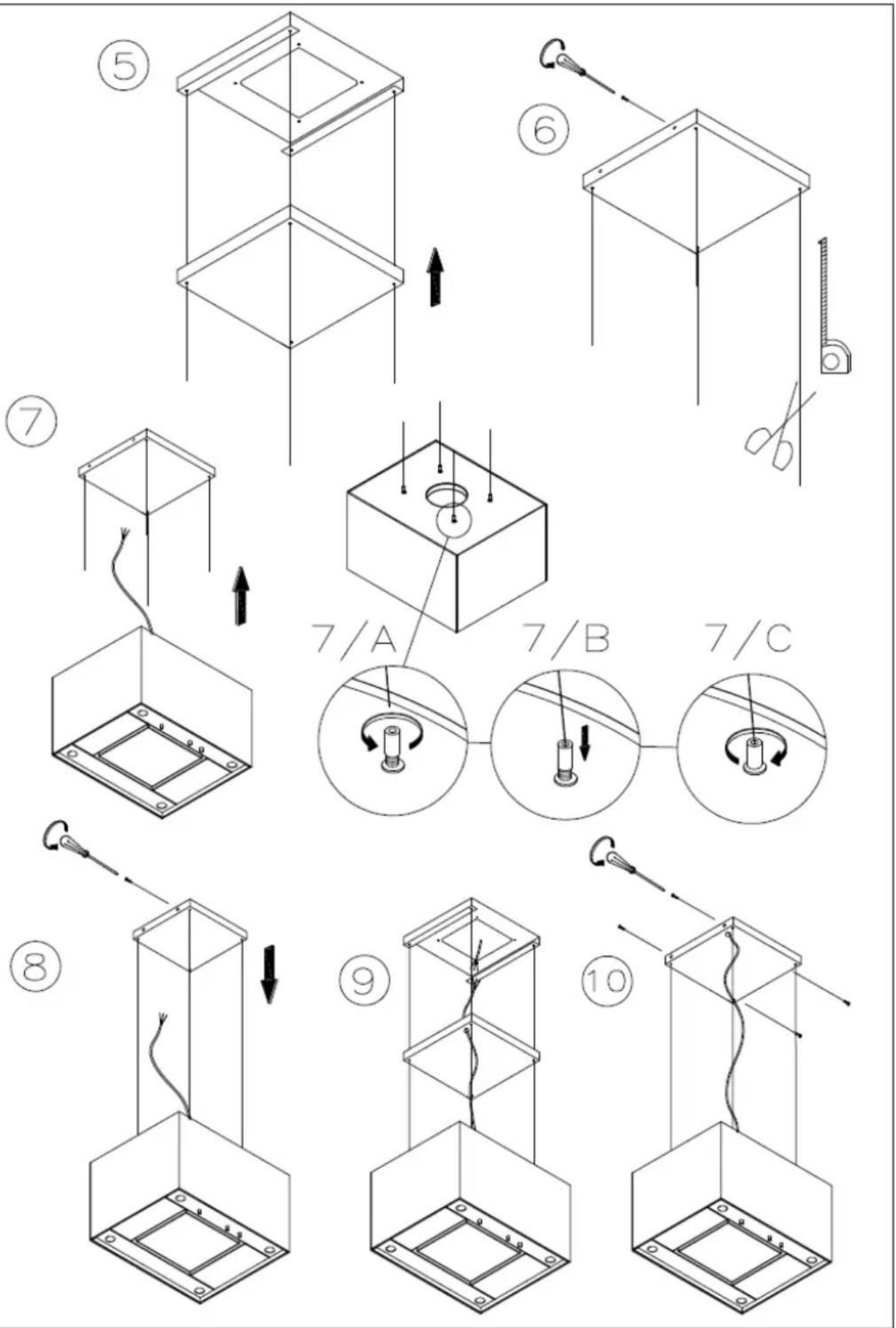 Fulgor Milano FQHI 900 X - INSTRUCTIONS POUR L'UTILISATION, L'ENTRETIEN ET L'INSTALLATION DE LA HOTTE. - 66