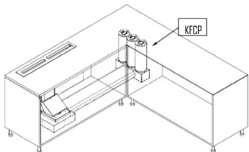 Fulgor Milano FPH 10014 TC BK - Filtres au carbone optionnel (KFCP, KFCPC et KFCPZ) - 4